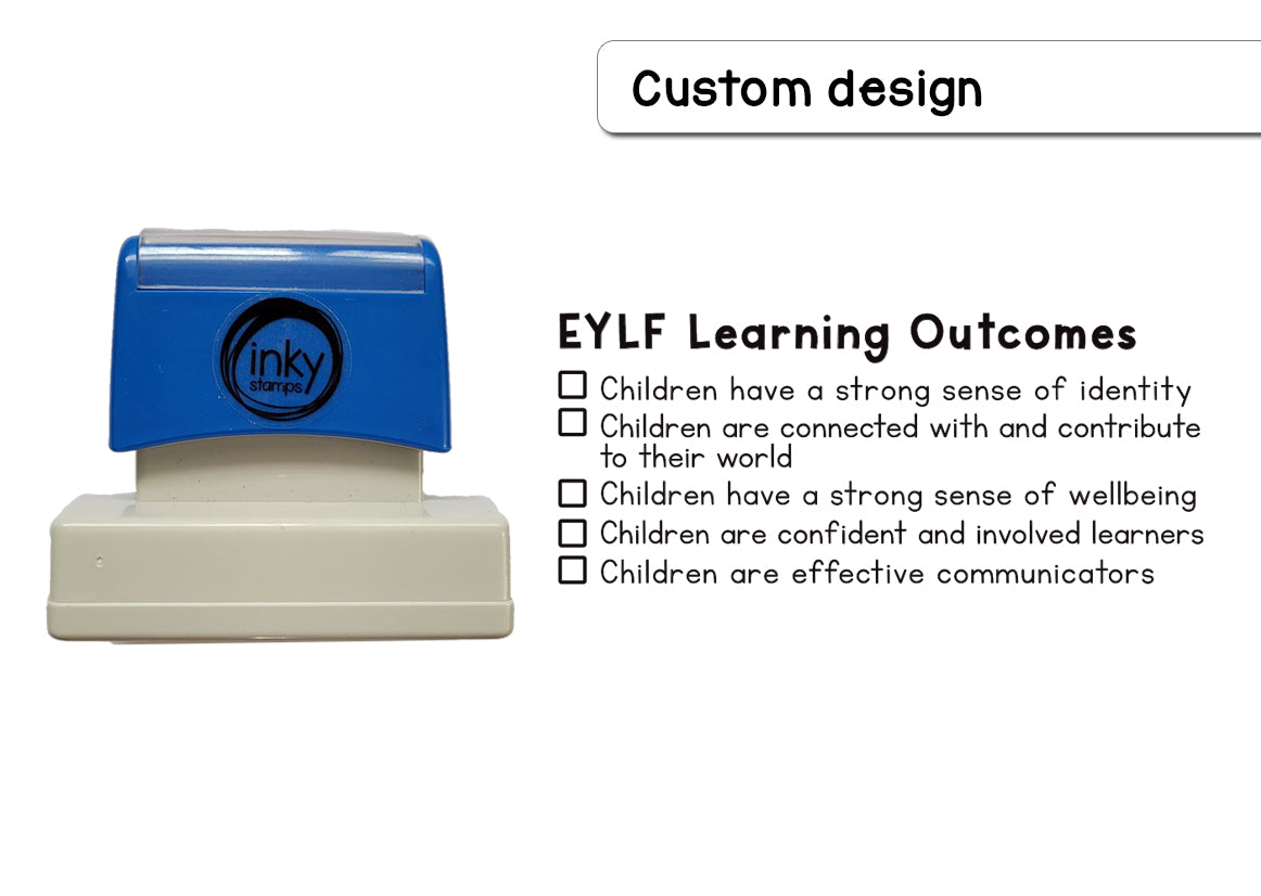 EYLF Learning Outcomes Stamp Large - Standard