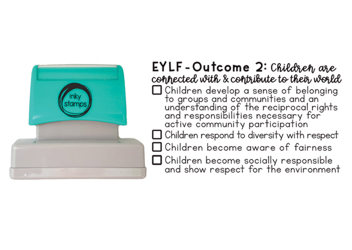 EYLF Individual LO - Outcome 2 Stamp Large - Standard