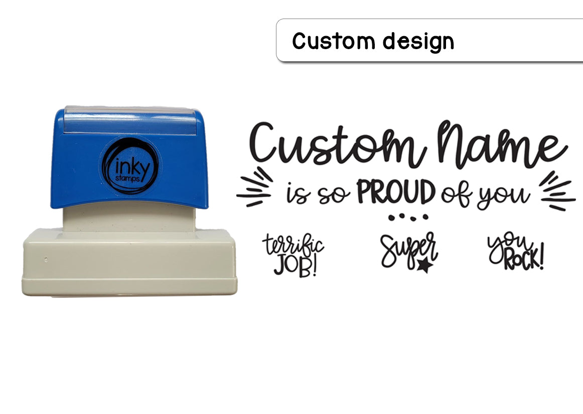 Proud of You Stamp Large - Personalised