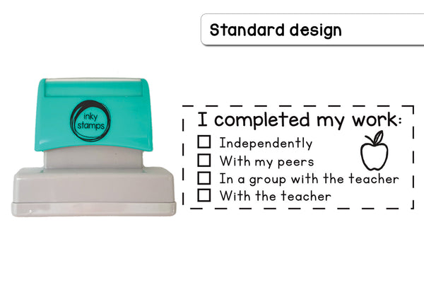 I Completed My Work Stamp Large - Standard